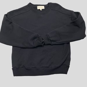 Revolve CRK VIMMIA Sweatshirt Women Black XS Heavy Crew Neck Rib Sleeves‎ Stevie